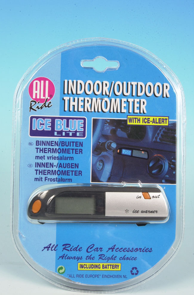 Car thermometer with All Ride ice warning