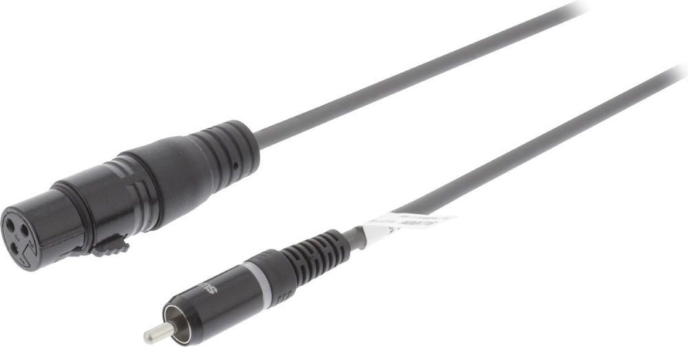 Sweex Connecteur XLR 3-Pin Coudé - Adaptateur audio - Garantie 3