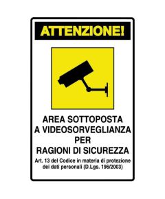 PVC video surveillance sign Z298 