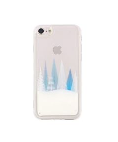 Cover for Huawei P Smart in silicon with glitter effect liquid snow MOB633 