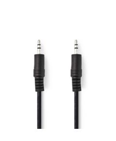 Stereo Audio Cable 3.5 mm male 50cm black ND210 Nedis