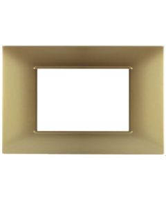 Plate 3P Technopolymer 12x8cm Gold compatible with Vimar EL1954 