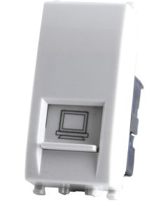 Conector de red RJ45 blanco compatible con Vimar EL2020 