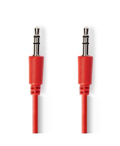 Stereo Audio Cable 3.5mm Male-3.5mm Male 1m Red ND3680 Nedis