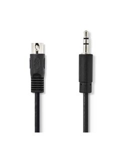 DIN Audio Cable 3.5mm 3.5mm Male to 5 Pin DIN Male Cable 2m ND3826 Nedis