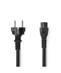 Power cable Schuko male-IEC-320-C5 5m Black ND4500 Nedis