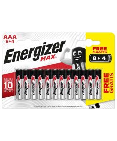 Batterie Alcaline AAA 1.5 V Max 12-Blister ND4770 Energizer