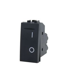 Interruptor bipolar 16A - 250V negro compatible Living International EL2132 