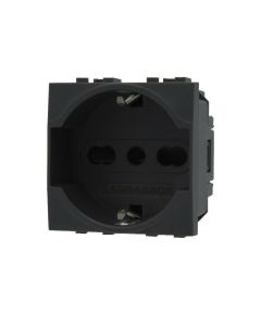 Recessed 220V 2P + E Schuko socket Vimar Plana compatible EL2142 