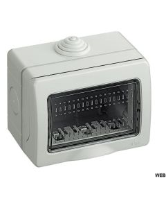 Idrobox IP55 3 moduli bianco compatibile Living International EL2176 
