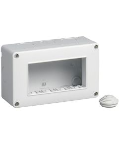 Boîtier blanc 4 modules compatible Vimar EL2180 