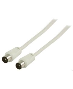 Coaxial Cable 90 dB Coaxial Male-Male 25m white ND2207 Valueline
