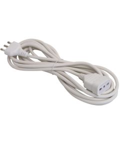 Cable alargador lineal blanco 3m 16A enchufe/toma 10-16A EL101 Globex