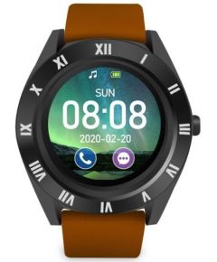 Smartwatch Bluetooth con cinturino marrone con slot per schede SIM e SD M11 WB773 