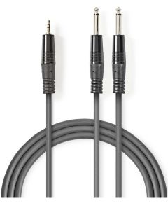 2x cable de audio estéreo macho de 6,35 mm-3,5 mm de 1,5 m ND2253 Nedis
