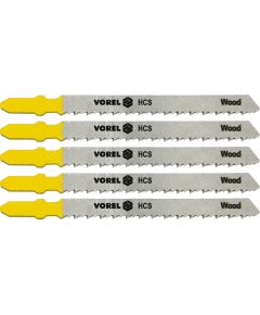 Jigsaw blades for wood and PVC blister packs of 5 Vorel D1176 Vorel