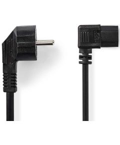 Power cable Schuko plug German Standard IEC-320-C13 angled 2m ND7265 Nedis