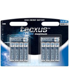 1,5 V LR03 / AAA Alkali-Mangan-Batterie in 10er-Blisterpackungen F1426 Tecxus