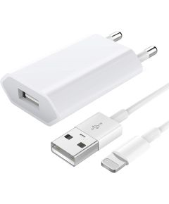 Chargeur USB Lightning à charge rapide 2,4 A avec câble de 1 m K559 