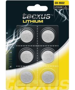Batteria a bottone CR2032 3V blister da 6 Tecxus F1715 Tecxus