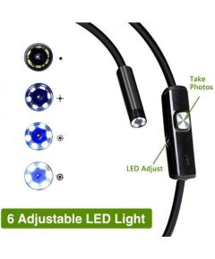 USB/micro-USB/USB type C endoscopic camera with LED light 5 meters K555 