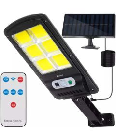 Foco LED solar 36W 120 LEDs con mando a distancia y sensores de movimiento/crepuscular WB868 