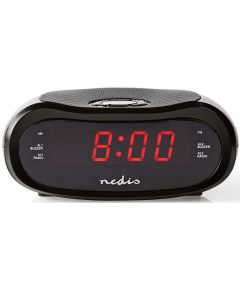 Digital alarm clock 0.6" LED display with AM/FM radio function ND5791 Nedis