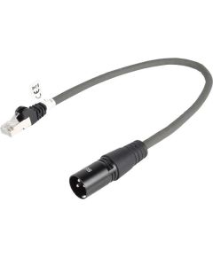 Digital Cable XLR XLR 3p (M) - RJ45 plug / s 0.30 m Dark Gray SX600 Sweex