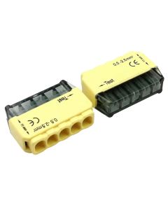 5-pole plastic terminal block 24A 300V 0.5-2.5mm EL1463 Vito