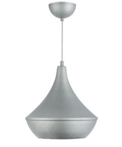 Lampadario da soffitto pendente E27 Φ205x180x650mm color argento EL1612 Vito