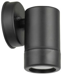 Black outdoor wall lamp IP44 GU10 Φ80x120mm EL1804 Vito
