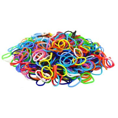 Bustina con elastici per braccialetti - Loom Bands - vari colori