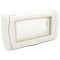 IP55 4P white idrobox plate compatible with Living International EL1321 
