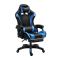 Gaming-Stuhl mit Fußstütze blau/schwarz 2024-1FB 