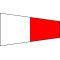 Drapeau triangulaire signalisation nautique interrogative 340x100x30cm A9226 
