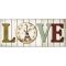 Wooden style wall clock in "LOVE" design frame ND6743 Nedis